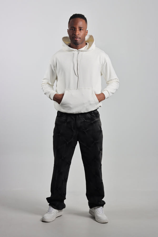 Hoddie Ivory Oversize Clasico