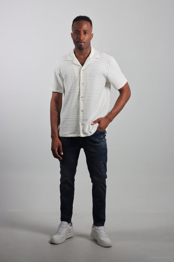 Camisa Nacar Cuello Sport Texturas