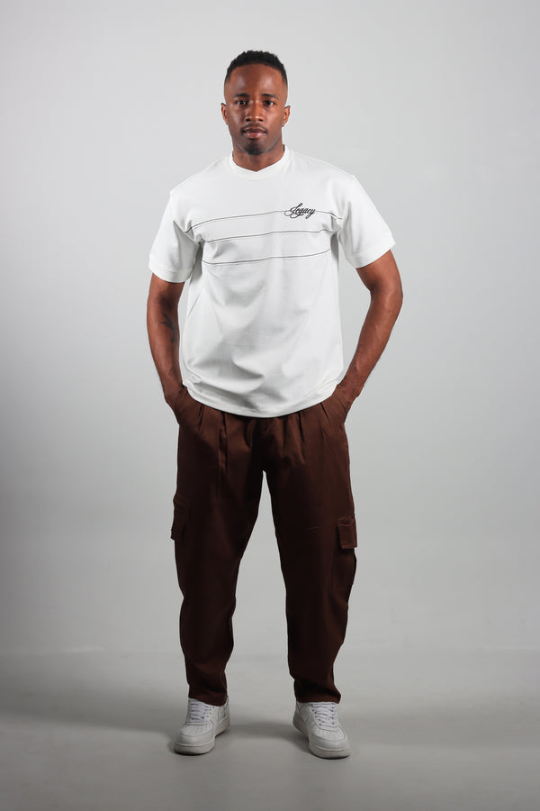Camiseta Marfil Regular Cortes Frente