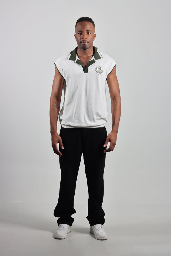 Pantalon Negro Desgaste Baggy Clasico