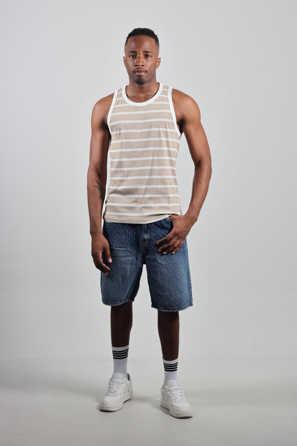 Camisilla Arena Slim Basica Rayas