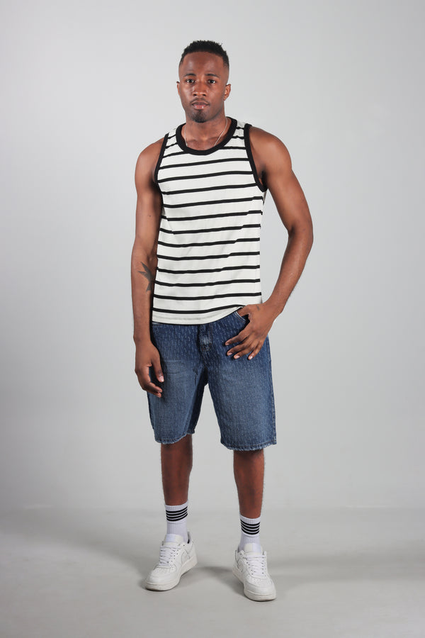 Camisilla Crudo Slim Basica Rib Rayas