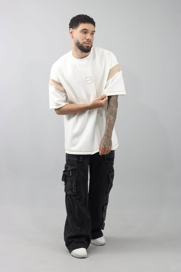 Camiseta Ivory Corte Manga Beige