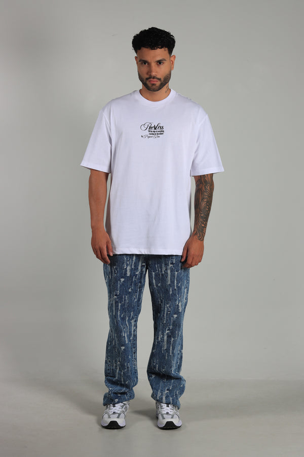 Pantalon Azul Desgaste Baggy