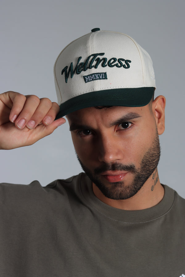 Gorra Blanca Hueso Weltness Bordada