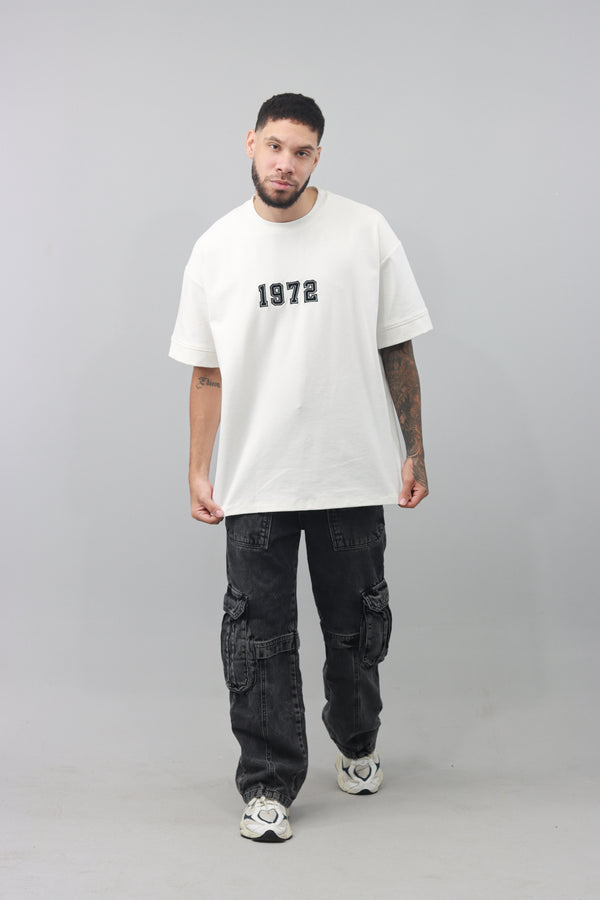 Camiseta Ivory Con Puño Oversize