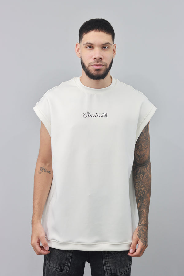 Camiseta Manga Sisa Ivory Oversize