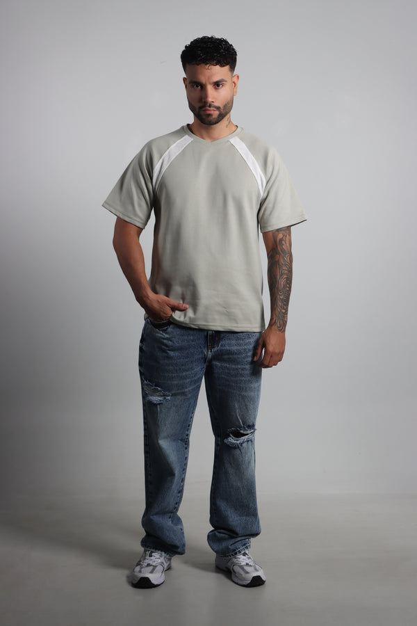 Camiseta Verde Oliva Manga Rangla Regular