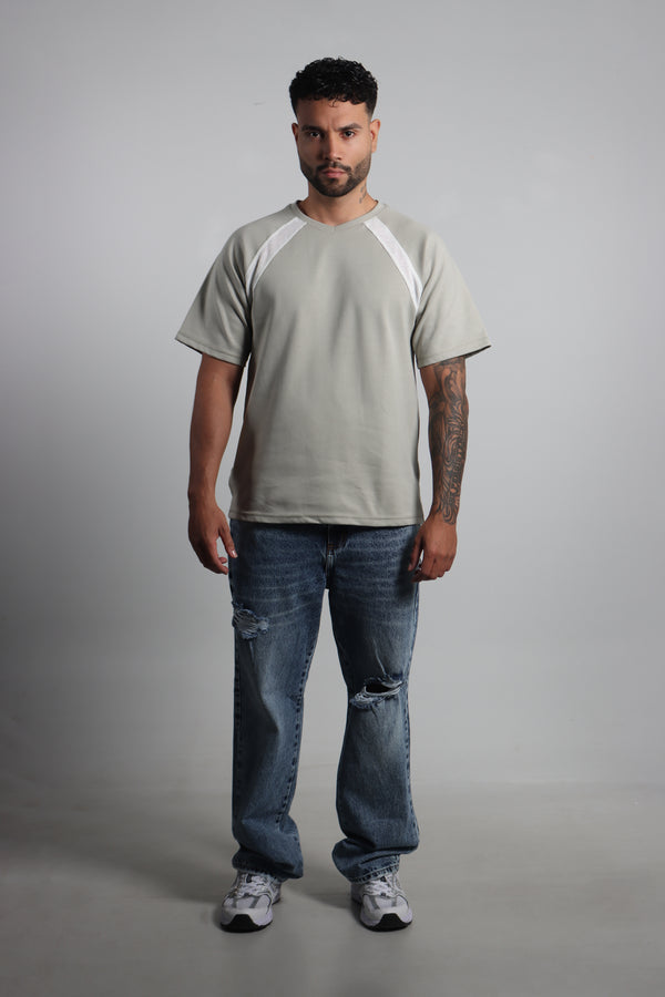 Pantalon Azul Sky Medio Bigotes Baggy Clasico