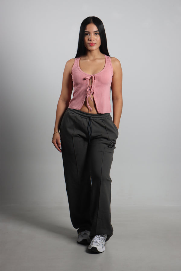 Blusa Palo De Rosa Esqueleto Amarrar