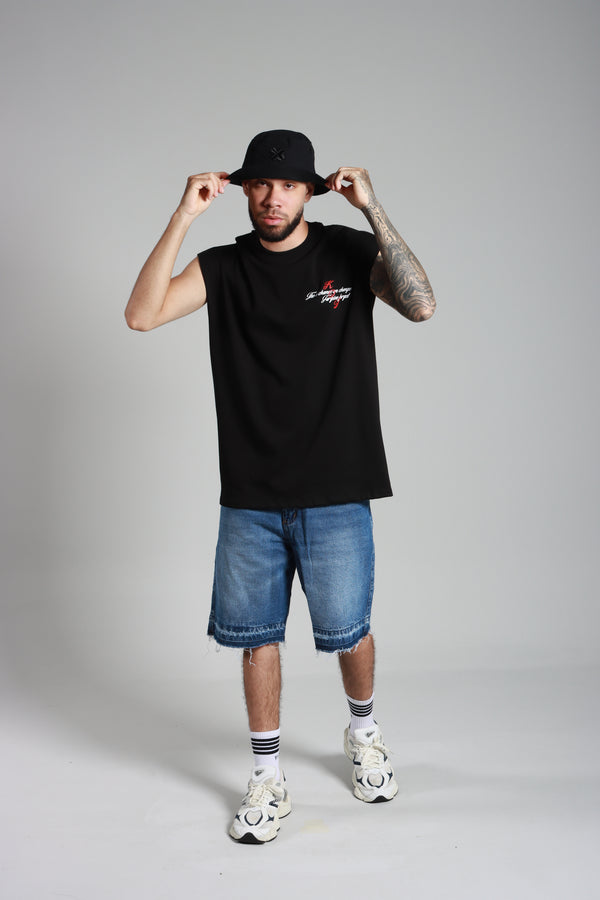 Camiseta Negra Tank Regular