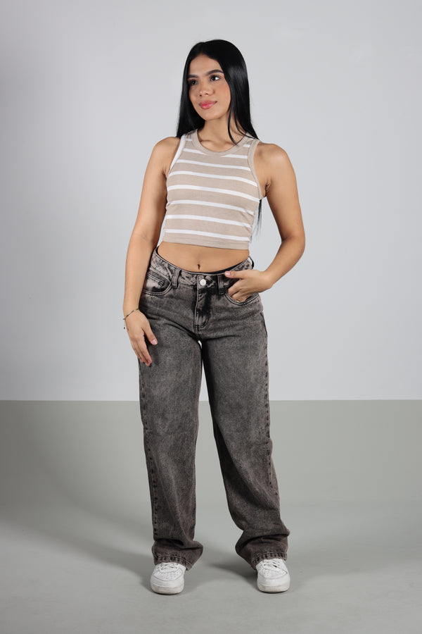 Crop Top Arena/Crudo Tank Rib