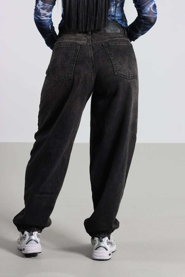 Pantalon Negro Barrel Dama Project – PROJECTDM