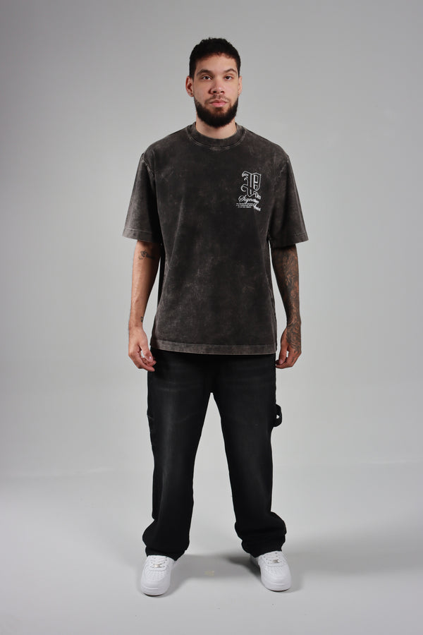 Pantalon Negro Desgaste Baggy