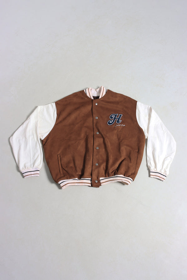 Chaqueta Bomber Café Oversize