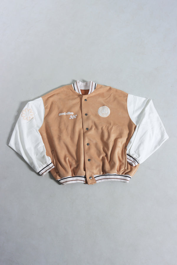 Chaqueta Bomber Camel Oversize