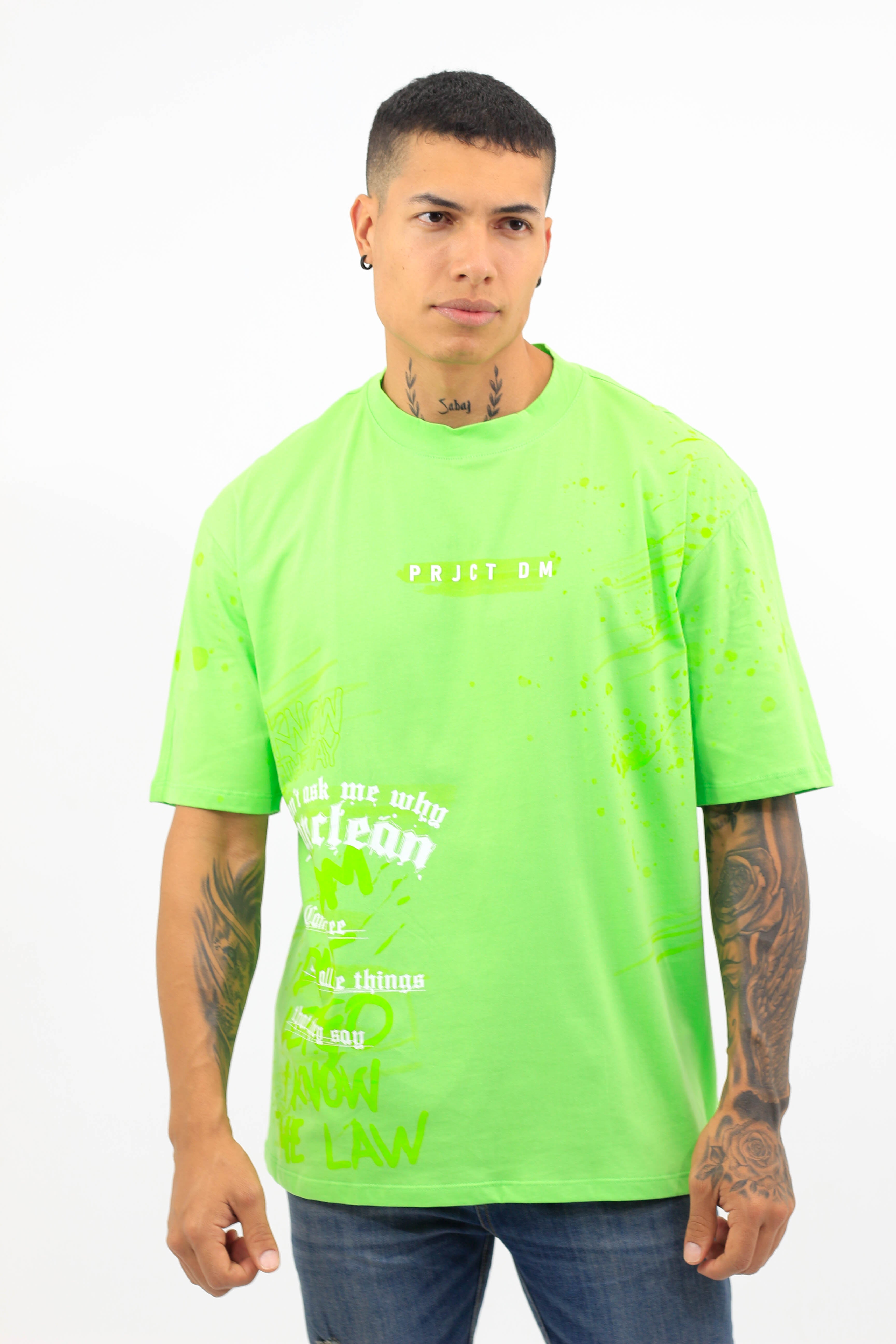 Camiseta verde limón
